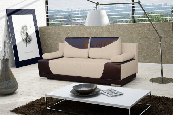 Sofa bed folding couch 3-seater sleeping function + bed base couch designer sofa