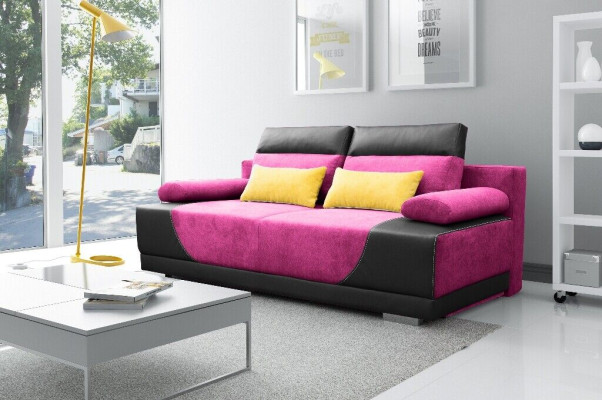 Sofa bed Fabric new Suite Bed function 3 Seat Sofa Couch Textile Upholstery