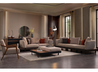 Dark Beige Sofa set 4 Seater Two Seater Luxurious Living room Armchair