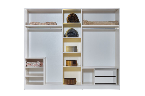 White Bedroom Complete e Suite Modern Bed Wardrobe 5pcs