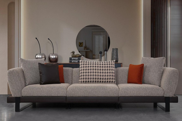 Gray upholstered sofa Living room seating couch Luxurious living room sofas new