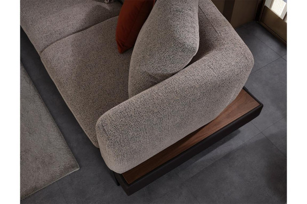 Gray upholstered sofa Living room seating couch Luxurious living room sofas new