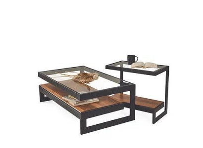 exclusive s Coffee table set Side table Glass table Living room Coffee table