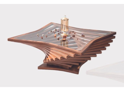 exclusive r Golden Coffee table Living room Sofa table Elegant glass table