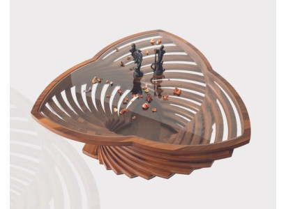 Modern Brown Glass Coffee table Coffee table Side table Designer Table