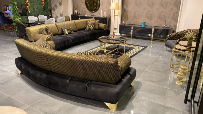 Three Seater Sofa 3 Seater Luxury Sofas Living room Couch Fabric Couches 260cm Furniture