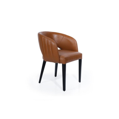 Dining room chair Chair Dining room Modern Chairs Wood Design Brown Seat Armchair new