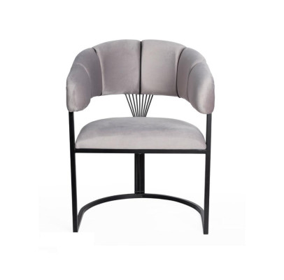 Dining room Chairs stainless steel Luxury Armchair Chair White Armchair Living room Furniture