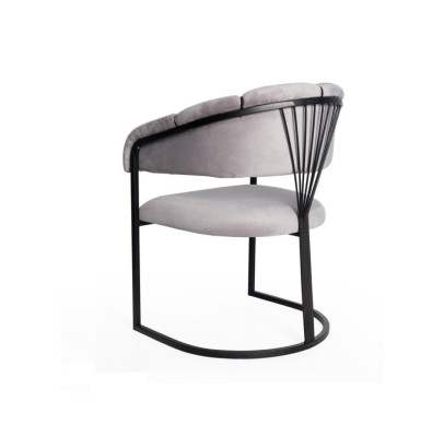 Dining room Chairs stainless steel Luxury Armchair Chair White Armchair Living room Furniture