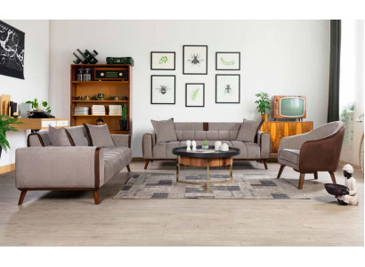 Sofa set 3+3+1 Seat Sofas Upholstery Furniture Couches Textile Group