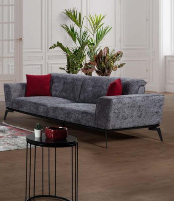 Sofa set 331 Seat Upholstery Sofa Living landscape Furniture Red Gray