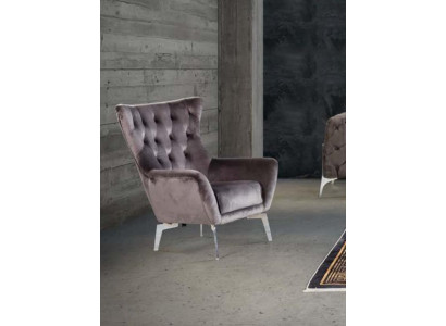 Luxury Armchair Single Seater 1 Seater Upholstery Designer Textile Fabric Modern