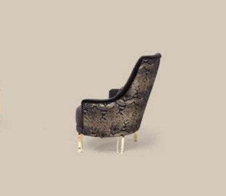 Luxury Design Armchair 1 Seater Textile Lounge Club Upholstery Furniture