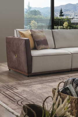 Two-seater Sofa Luxury 2 Seater Sofas Seat Living room Modern Polyester Fabric new