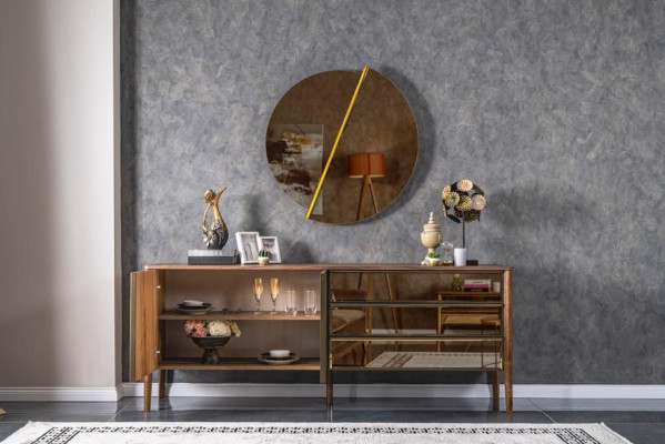 Sideboard Mirror Chest of drawers Wardrobe Designer Luxury Cabinets Chests of drawers Modern 2-piece