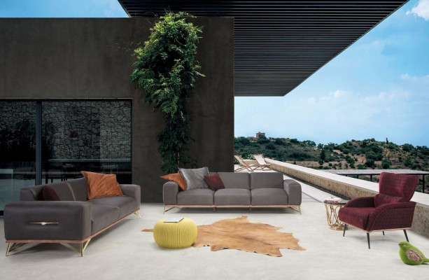 Three Seater Sofa 3 Seater Luxury Sofas Living room Furnishings Modern Fabric Design