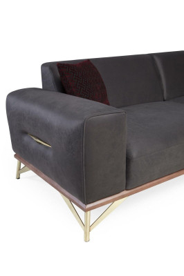 Three Seater Sofa 3 Seater Luxury Sofas Living room Furnishings Modern Fabric Design