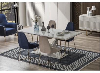 Dining set Dining room Dining table Suite Dining Chair Dining set Dining corner Modern 5-piece
