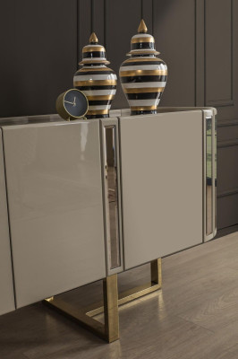 Sideboard Mirror Chest of drawers Wardrobe Chests of drawers Designer Luxury Cabinets Wood Modern