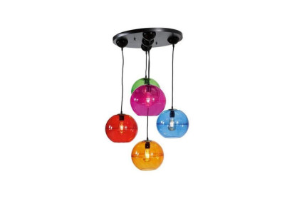 Design Light fixture Chandelier Ceiling Lamps Modern Silver Wall Lamp Luster Colorful