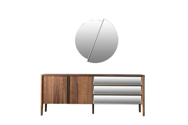 Complete Suite Dining set Dining table Sideboard 4x Chairs Dining set Furniture 6 pieces.
