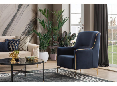 Armchair Single Seater 1 Seat Club Chair Fabric Modern Chair Living room Furniture Textile
