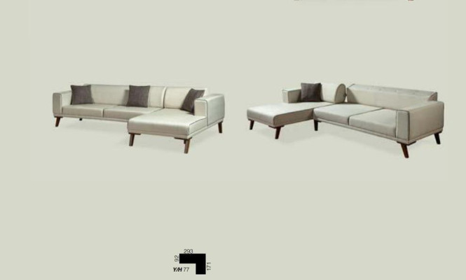 Corner sofa L-shape Sofas Couches Corner Couch Upholstered furniture Textile White