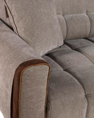 Sofa 3 Seat Textile Sofas Couch Upholstery Suite Seat Cushion Three Seater