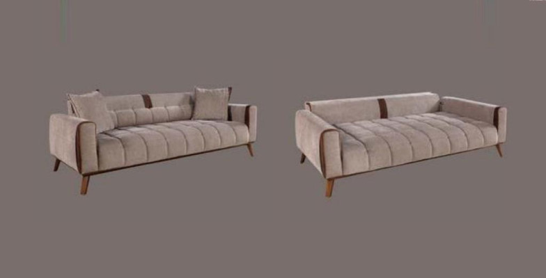 Sofa 3 Seat Textile Sofas Couch Upholstery Suite Seat Cushion Three Seater