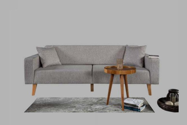 Sofa Couch Upholstery Seat 3+3+1 Seat Suite Design Wood Sofas Beige Seat Pads