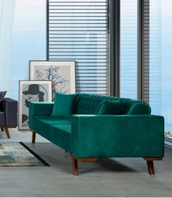 Sofa set 3+3+1 Seat Living room style couch sofa purple turquoise