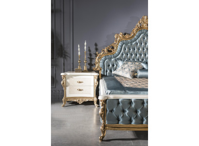 Bedside table Beige Elegant Modern Furniture Beautiful Bedside tables Luxury Bedroom new