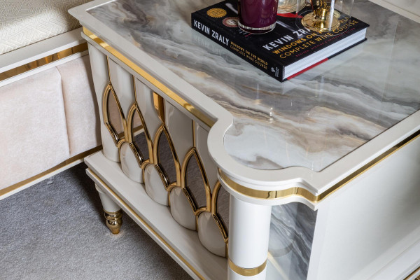 Bedside table White Side table Table Modern Furniture Bedside tables Bedroom new