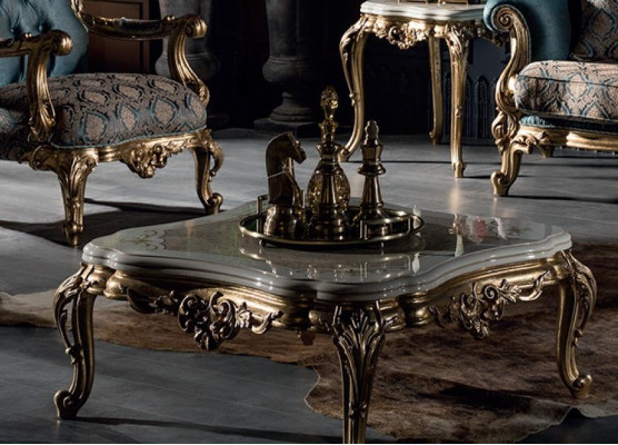 Coffee table Beige Luxury Wood Living room Design Beautiful Table Furniture Elegant new