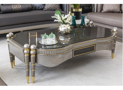 Coffee table Gray Luxury Coffee tables Metal Design Elegant Living room