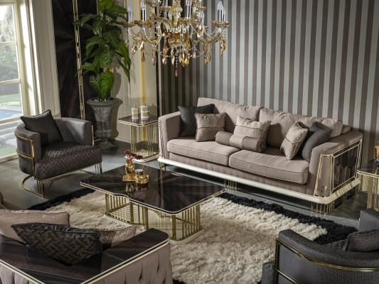 Side table Brown Coffee table Table Living room Furniture Brown Metal Tables Immediately