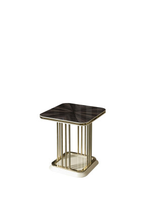 Side table Brown Coffee table Table Living room Furniture Brown Metal Tables Immediately
