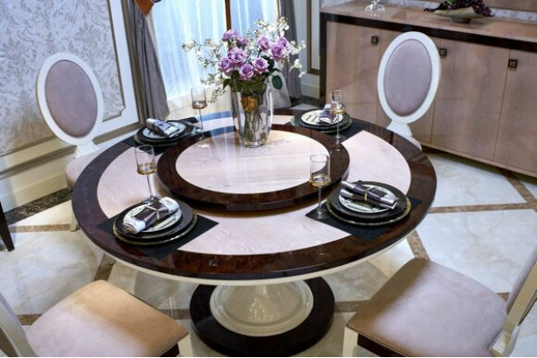 Dining table Table Dining room Living room Suite Wood Design Tables Round Round new