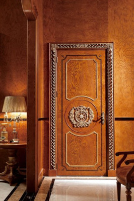 Classic handcraft door with frame custom-made baroque rococo wood doors new