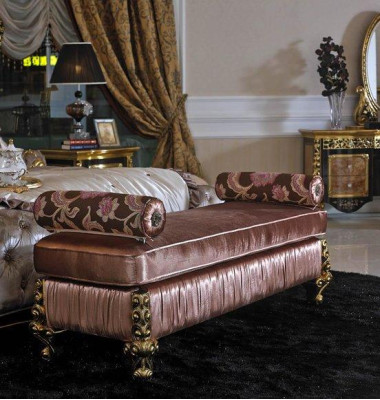 Chaise lounge antique style sofa lounger couch loungers chaise textile baroque rococo