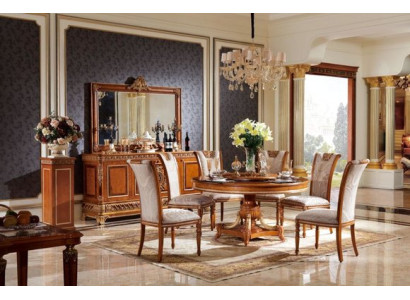 4 Chairs Set Dining room E62 Designer Wood Chair Suite Antique Style Baroque