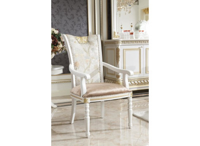 High-quality 4-seater chair group in Classic n Design with gold accents