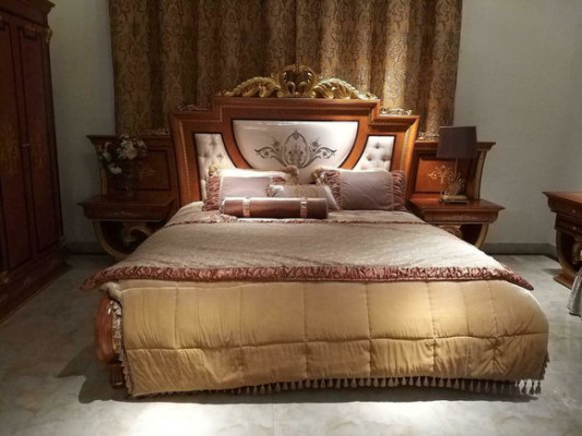 Bedroom Bed Noble Luxury Klass Classic Beds Rococo Baroque Antique