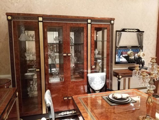 Display case Wardrobe Showcases Living room Show Cabinets Design Baroque Rococo 4 doors