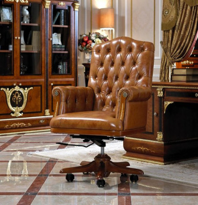 Study room Armchair Office Furniture Chef Armchair Banker Baroque Rococo