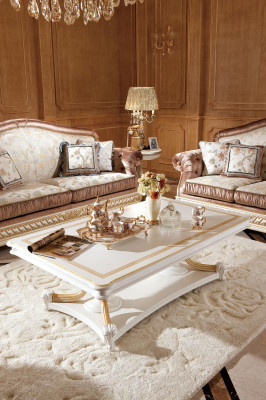 White Designer E62 Classic r Coffee table Side table Sofa Living room Table