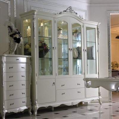 Display case Wardrobe Showcases Living room Show Cabinets Design Baroque Rococo