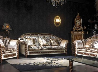 Antique Style Baroque Rococo Sofa Noble Luxury Couche Upholstery 3 Seater (without 2+1) new