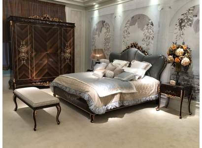 Double bed bed marriage bed design luxury luxur beds baroque rococo antique style