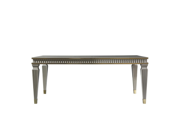 Dining table White Dining room Wood Furniture Design Elegant Table Luxury Style